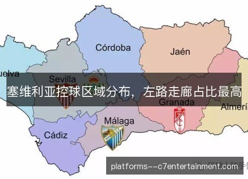 塞维利亚控球区域分布，左路走廊占比最高